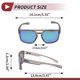 thumbnail image 4 of 1 juego de gafas de montar para motocicleta anti-reflejo de triacetato de celulosa TR gafas de sol para deportes al aire libre para motocross, bicicleta de tierra, ATV, lente verde, marco gris, 4 of 6