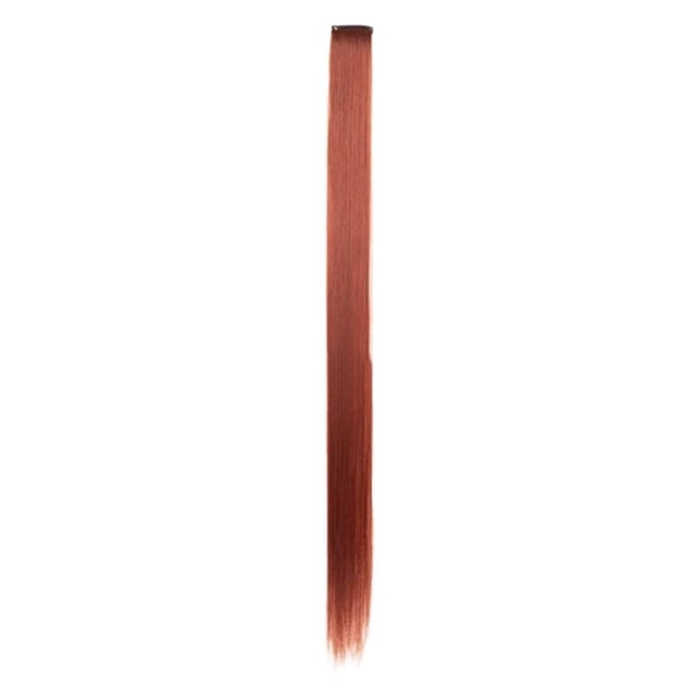 Extensions de Cheveux Colorées à Clipser, Pièces de Cheveux Lisses à Dégradé Vibrant pour Femmes, Extensions de Cheveux Synthétiques Résistantes à la Chaleur pour Fête et Usage Quotidien