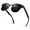 Glossy Black Frame|Gray Lens, variant on Polarized Sunglasses for Men and Women Club Semi-rimless Retro Shades for Driving UV 400 Protection