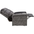 thumbnail image 3 of Mega Motion Kaysen Polyester 3-Position Chaise Lounger in Graphite, 3 of 3
