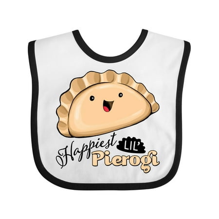 

Inktastic Happiest Lil Pierogi Boys or Girls Baby Bib