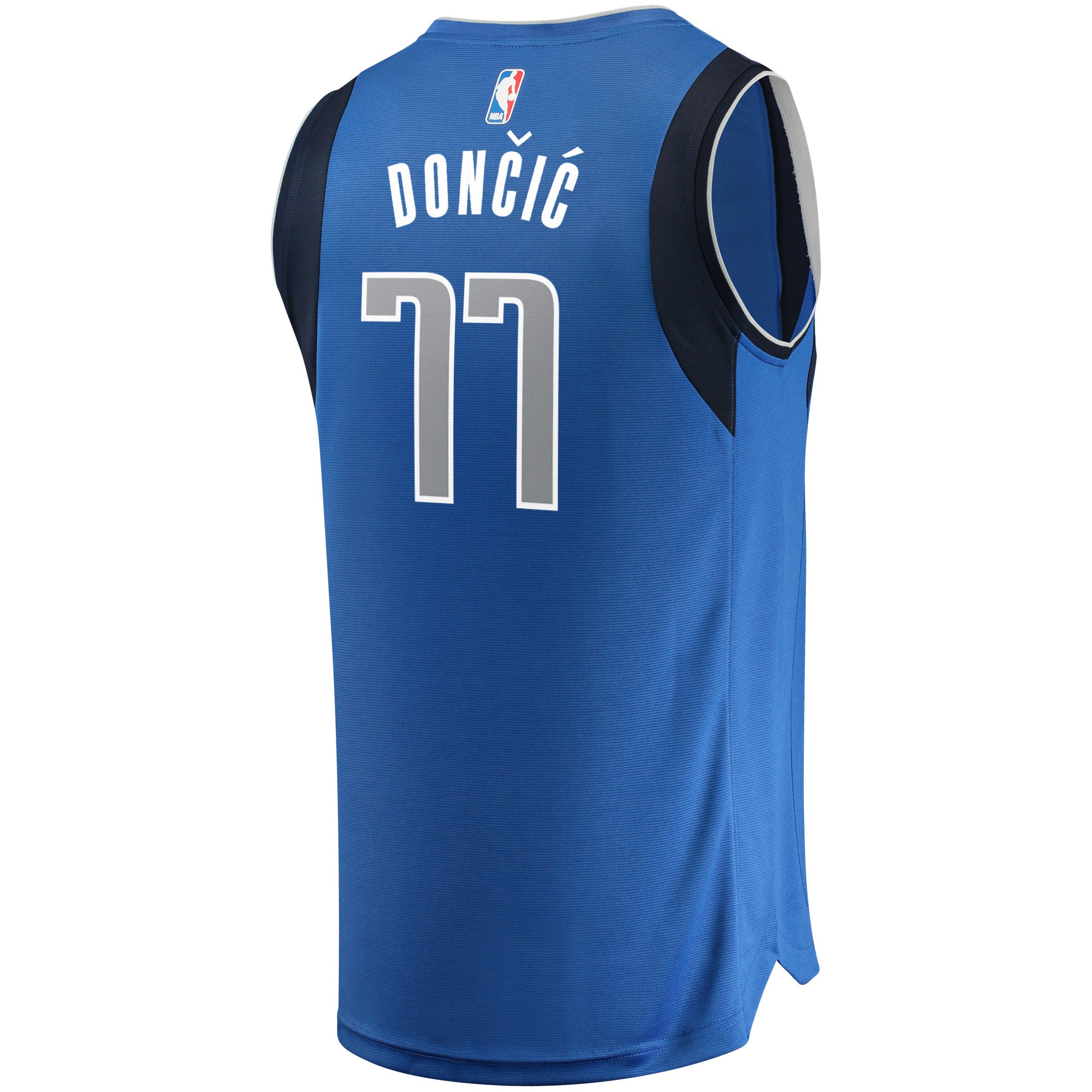 Men's Fanatics Branded Luka Doncic Blue Dallas Mavericks Fast Break Replica Jersey - Icon Edition - image 3 of 6