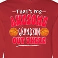 thumbnail image 4 of Inktastic That's My Awesome Grandson out There with Basketballs Long Sleeve T-Shirt, 4 of 5