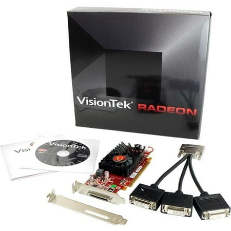 - Visiontek 900344 Radeon HD 5450 Graphic Card - 512 MB DDR3 SDRAM - PCI Express 2.0 x16 - Low-profile