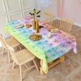 thumbnail image 3 of Pioneer Flower Floral Print Pattern Rectangle Tablecloth 60"x120", Waterproof Polyester Table Cloth, Wipeable Spillproof for Dining Camping Indoor Outdoor, 3 of 6