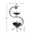 thumbnail image 5 of HONGLAND 36" Vintage Cast Iron Bird Bath with Solar Lights & Feeder, Weather-Resistant Outdoor Garden Decor for Hummingbirds, 5 of 9