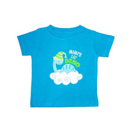 

Inktastic Mimi s Lil Dino with Cute Blue Baby Dinosaur Gift Baby Boy or Baby Girl T-Shirt