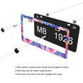 thumbnail image 4 of Colorful Hibiscus Flower License Plate Frames for Women Men Car Plate Holder Cover Metal Tag Aluminum Car Accessories Front Rear Plate Decor, 4 of 6