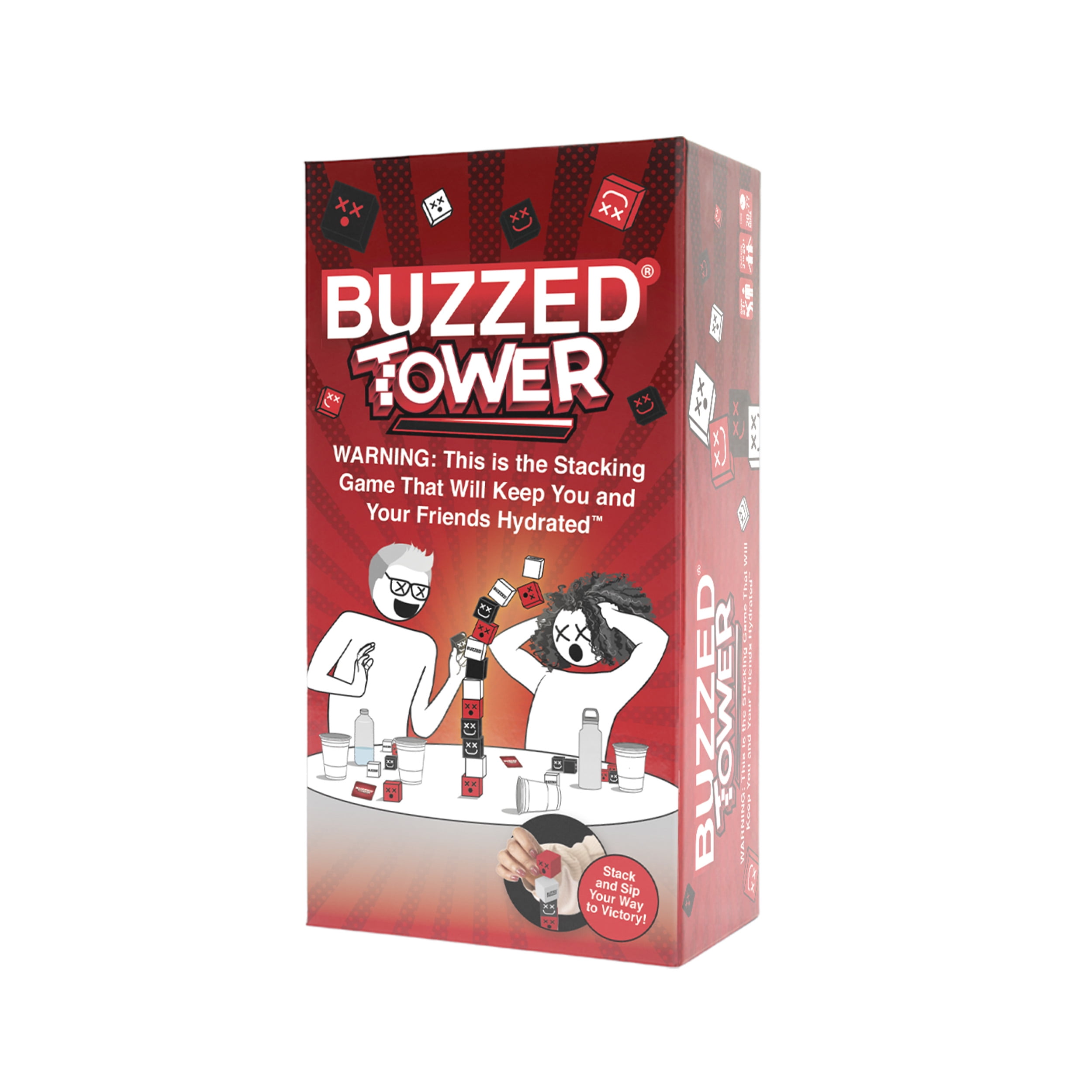 Buzzed Tower The Block Stacking Tower Toppling Adult Drinking Game By What Do You Meme Walmart Com