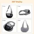 thumbnail image 4 of Bolsa De Transporte Para Perros Y Gatos, Bolsas Portátiles Para Mascotas, Bolsa De Hombro Transpirable, Viajes, Senderismo, Camping, Para Gatos Pequeños, Perros Pequeños, Azul B, 4 of 5