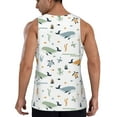 thumbnail image 3 of Xecao Sea Creatures Men's Tank Top Workout Quick Dry Sleeveless Gym Jogging Muscle Shirts Summer Swim Beach Tops, 3 of 9