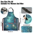 thumbnail image 3 of Yayeee Chief Kitchen Apron with Pockets for Cooking Water Resistant Unisex Adjustable Neck Strap, Magical Forest Glowing Lights, 3 of 7