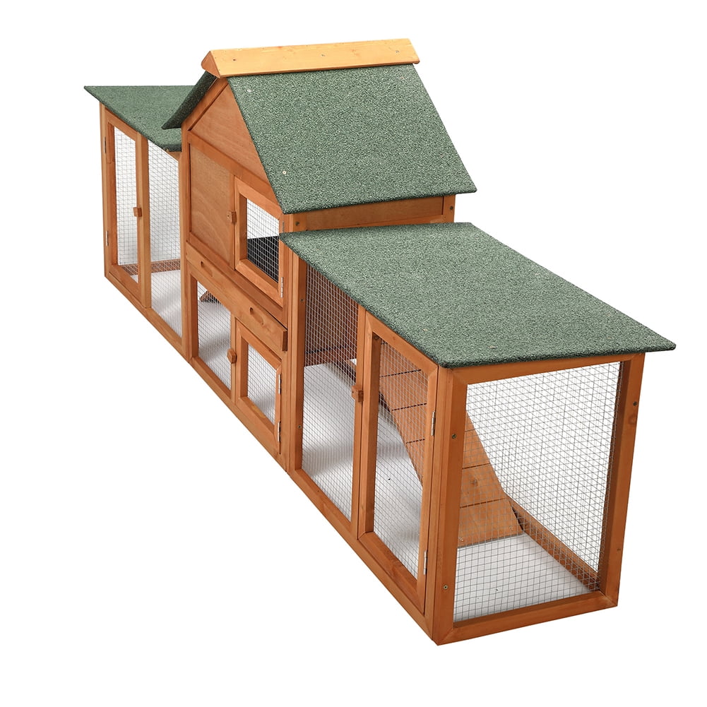 YYAo Rabbit Cage, Indoor Rabbit Cage, Outdoor Chicken Coop Rabbit Cage, Weatherproof Roof, with Tray and Runway YYAo Rabbit Cage, Indoor Rabbit Cage, Outdoor Chicken Coop Rabbit Cage, Weatherproof Roof, with Tray and Runway