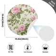 thumbnail image 5 of Round Grid Placemat ,One Sizex1, Round Placemat, PVC Plate Mat，15.4 Inch Non-Slip and Heat Resistant, Table Placemat, Dining Room Placemat Pretty Pink Rose, 5 of 7