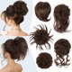 thumbnail image 1 of HMD - 5 piezas de moño de pelo desordenado, postizo despeinado para mujer, extensión de cabello, coleteros con banda de goma elástica, postizo largo, accesorios para el cabello para mujer (1B/30), 1 of 5