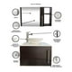 thumbnail image 3 of Combo de Gabinete para Baño con Ovalin Y Monomando + Botiquin con Espejo, 3 of 5
