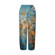 thumbnail image 3 of WILLBEST Pantalones Casuales para Mujer, Cómodos, Holgados, Capri, Pantalones Cortos Estampados de Verano con Bolsillos para Uso Diario. Extra Grande, 3 of 4