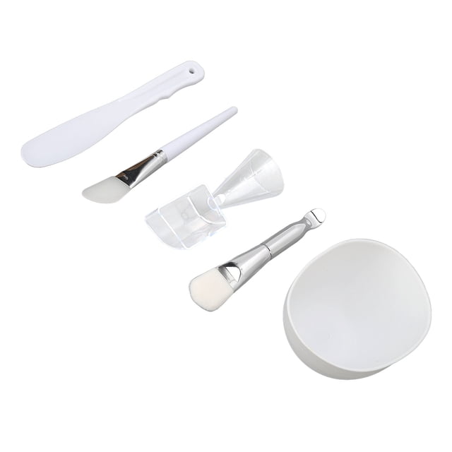Cepillo Para Máscara De Silicona, Tamaño Compacto, Herramienta Para Máscara Facial De Bricolaje, Taza Medidora De Textura Suave, Cuchara Para Uso Doméstico