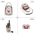 thumbnail image 3 of FORMRS Crossbody Bag for Women Quilted Travel Shoulder Cell Phone Purse with Chain Strap Handbag, Gray Christmas Santa, 3 of 7