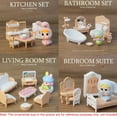 thumbnail image 5 of Dollhouse Furniture Set, 32 Pcs Miniature Doll House Accessories , for Kitchen Bedroom Living Room Bathroom, Toy for Ages 3+ Boys Girls, Gift for Kids,A set, 5 of 13