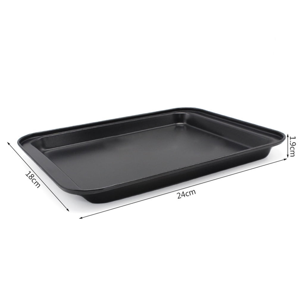 Rectangle Toaster Oven Pan Tray Cake Bread Ovenware Plate Non