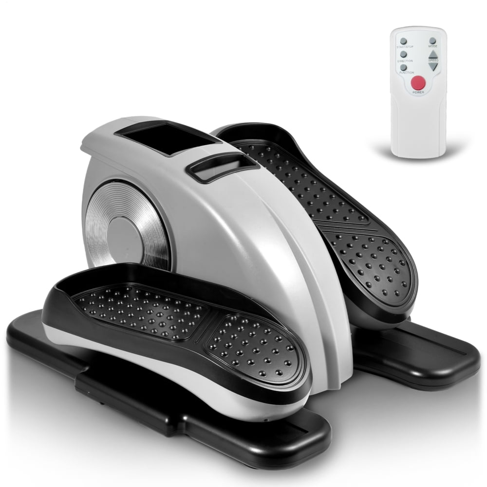 Under Desk Elliptical LED Screen Steps for Exercise Non-Slip Elliptical Training Machines with 12 Adjustable Speed for Home Office Use
