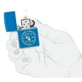 thumbnail image 5 of Zippo Seal Design Sky Blue Matte Pocket Lighter, 5 of 8