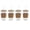 Brown, variant on Mr. Coffee 4-Pack 15oz Latte Brown Glass Tumblers with Lids and Straws – Reusable Iced Coffee Cups – Dishwasher Safe – To-Go Drinkware Water Glasses
