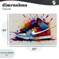 thumbnail image 4 of Stupell Industries Eclectic Centric Sneaker Splash Canvas Art, 45 x 30, by Creative Studio, 4 of 8