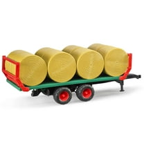 Bruder 02220 Bale Transport Trailer w/ 8 Round Bales
