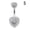 5, variant on New Belly Button Rings Dangle Crystal Rhinestone Navel Bar Barbell Body Piercing-red