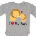 thumbnail image 4 of Inktastic I Love My Papi Childs Boys or Girls Long Sleeve Baby Bodysuit, 4 of 5