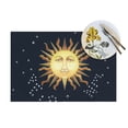 thumbnail image 4 of XMXY Woven Placemats Set of 6 PCS, Horoscope Sun Stars Moon Table Mats Washable Heat Resistant Placemats, 4 of 6