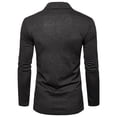 thumbnail image 4 of Men No Pockets Solid Cardigan Turndown Casual Shawl Loose Slim Fit Jacket, 4 of 4