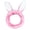 Pink, variant on Rabbit Ears Hair Bands for Women Soft Carol Fleece Headband Multiple Styles Elastic Hair Band for Makeup Washing Face Shower Spa