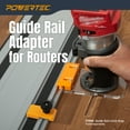 thumbnail image 7 of POWERTEC Router Guide Rail Adapter for Milwaukee M18 Fixed Base Trim Routers - Compatible with Powertec, Makita, Festool, Milwaukee, Kreg ACS, WEN, Triton, and Ridgid Guide Rails (72026N), 7 of 7