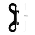 thumbnail image 6 of 316 Stainless Steel Double End Snap Hook Metal Clip - Black, 90mm, 6 of 8