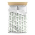 thumbnail image 2 of Microfiber Duvet Cover - Green Vintage Zoo Toile Mini Teddy Bears, 2 of 7