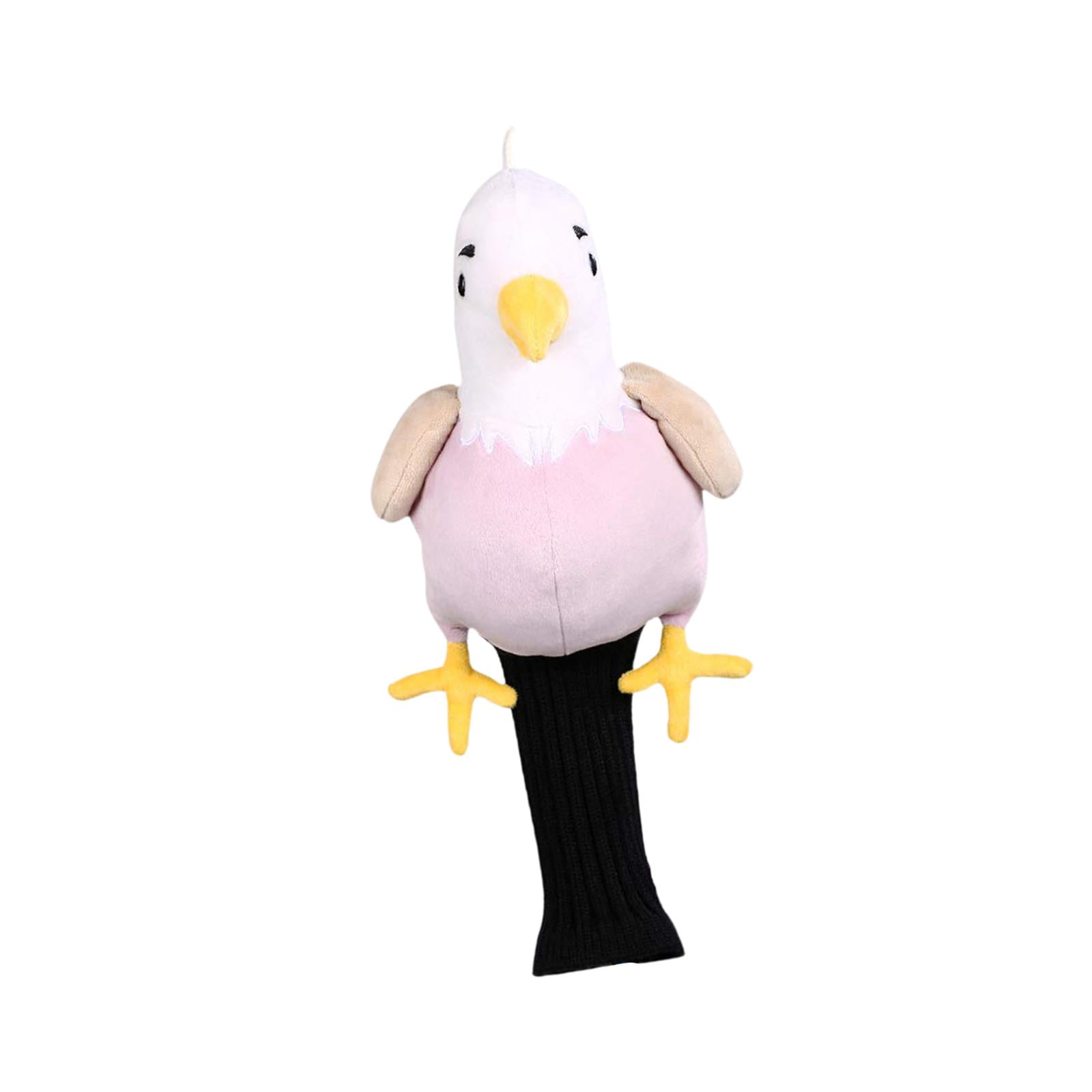 Golf Headcover Driver Animal Plush Knitted Protector Sleeve Cute Eagle Design for Adults Golfers
