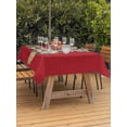 thumbnail image 3 of Outdoor Tablecloth with Umbrella Hole for Patio/Picnic/Party/Camping, Cherry Blossoms Waterproof Table Cloth Rectangle Table Cover Washable, Japanese Spring Floral Leaves Rustic Red (54"x 80"), 3 of 8
