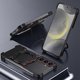 thumbnail image 3 of For Samsung Galaxy S24 Case Kickstand Metal Bumper Magnetic Phone Cover - Black Purple, 3 of 5