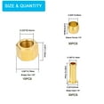thumbnail image 2 of Breezliy 1/4 Inch Od Brass Compression Insert,Sleeve Ferrule,Nut 75Pcs, 2 of 5