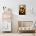 thumbnail image 3 of ZHONGYUTONG Sloth Wall Art Sloth Mother and Baby Picture Prints Jungle Animal Painting for Kids Room Nursery Decor Framed (12.00" x 18.00"), 3 of 6