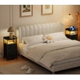 thumbnail image 2 of FURRIFIC Buro para Recámara con Estación De Carga, Mesa de Noche para Recámara con 2 Enchufes y 2 Puertos USB, Mesita De Noche, Muebles para Recamara, Mesa Auxiliar,Buro para Dormitorio y Sálon, 2 of 8