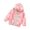 Pink-b, variant on LRen Kids Geometric Print Hooded Windbreaker Jacket, Water Resistant Zip Up Coat for Big Kids Ages 2-10, Outdoor School Daily Wear