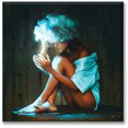 thumbnail image 1 of Cuadro Canvas Pixtreats Tipo Galería Mujer Nube 80X80 cm, 1 of 4