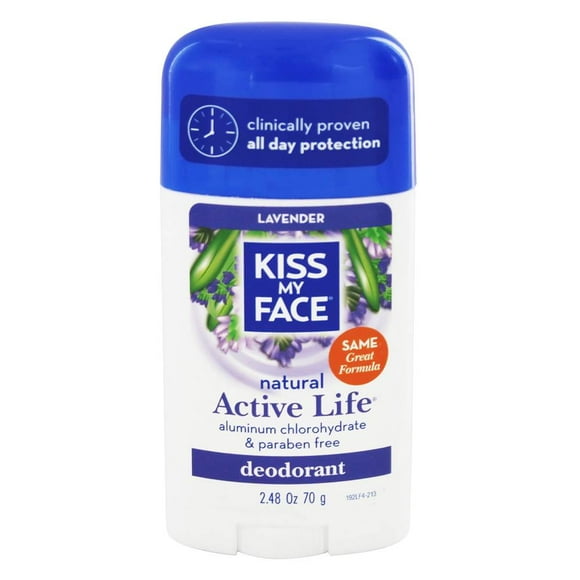 Kiss My Face - Déodorant Naturel Vie Active Sans Aluminium Lavande - 2.48 oz.