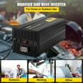 thumbnail image 2 of VEVOR Power Inverter 5000W Modified Sine Wave Inverter DC24V to AC120V Car Converter with USB Port LCD Display Remote Controller LED Indicator AC Outlets Inverter for Car RV Truck Boat Travel Camping, 2 of 9