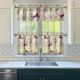 thumbnail image 3 of Kitchen Curtains 24 Inch Short - 3 Panel Set, Cute Horse Pony Print, Rod Pocket Window Curtain, 100% Polyester for Farmhouse, Retro Rural Kitchen, Easy Wash, 3 of 6