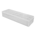 thumbnail image 2 of Jarrón de acrílico transparente con múltiples agujeros, elegante, decorativo, rectangular, para bodas, hogar, comedor, mesa, 30 cm/11,7 pulgadas, 2 of 14